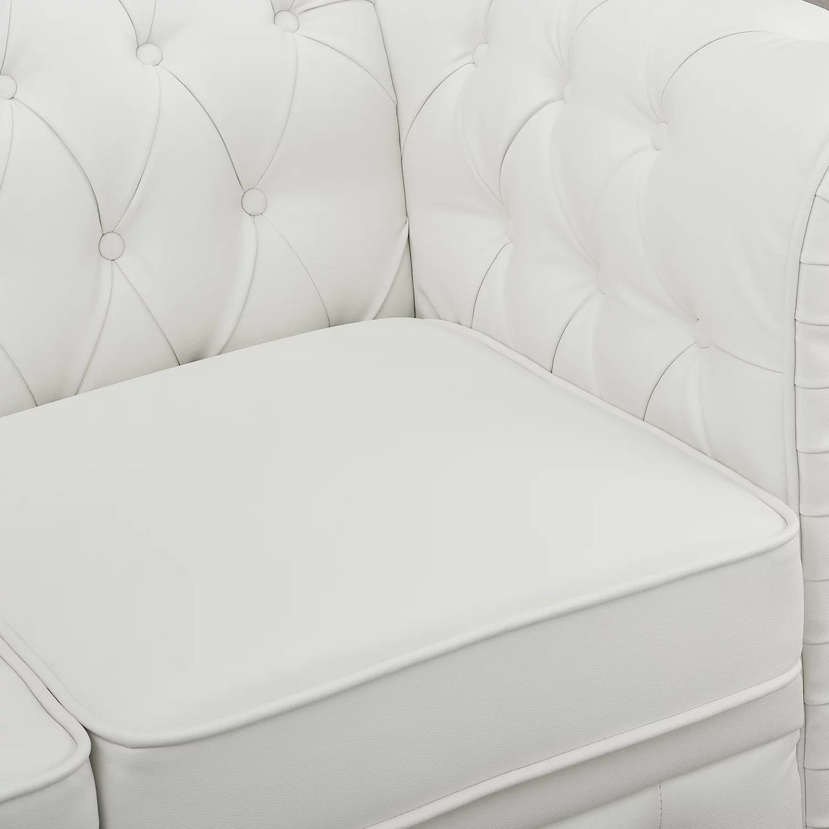 White Tufted Sofa X158975