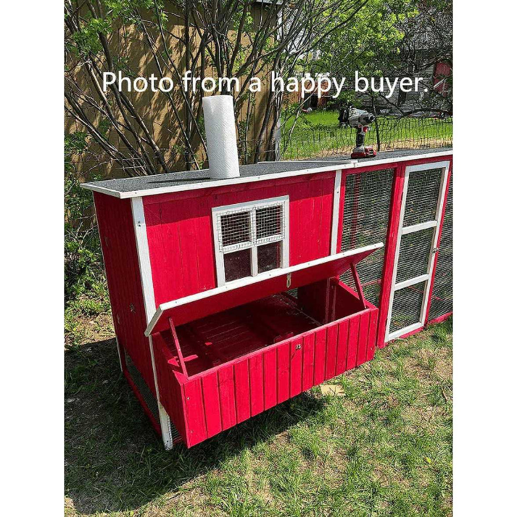 87 inch Wood Chicken Coop D78031