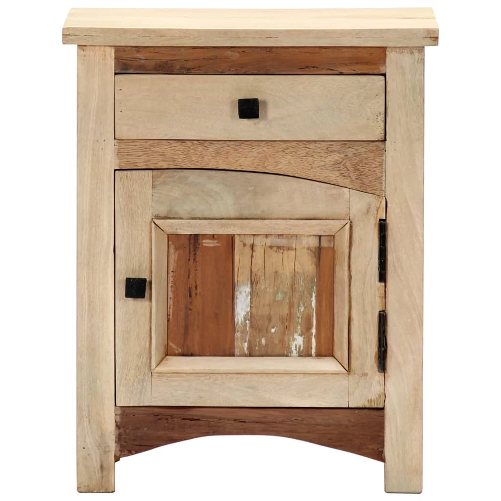Bedside Cabinet Solid Reclaimed Wood U147327