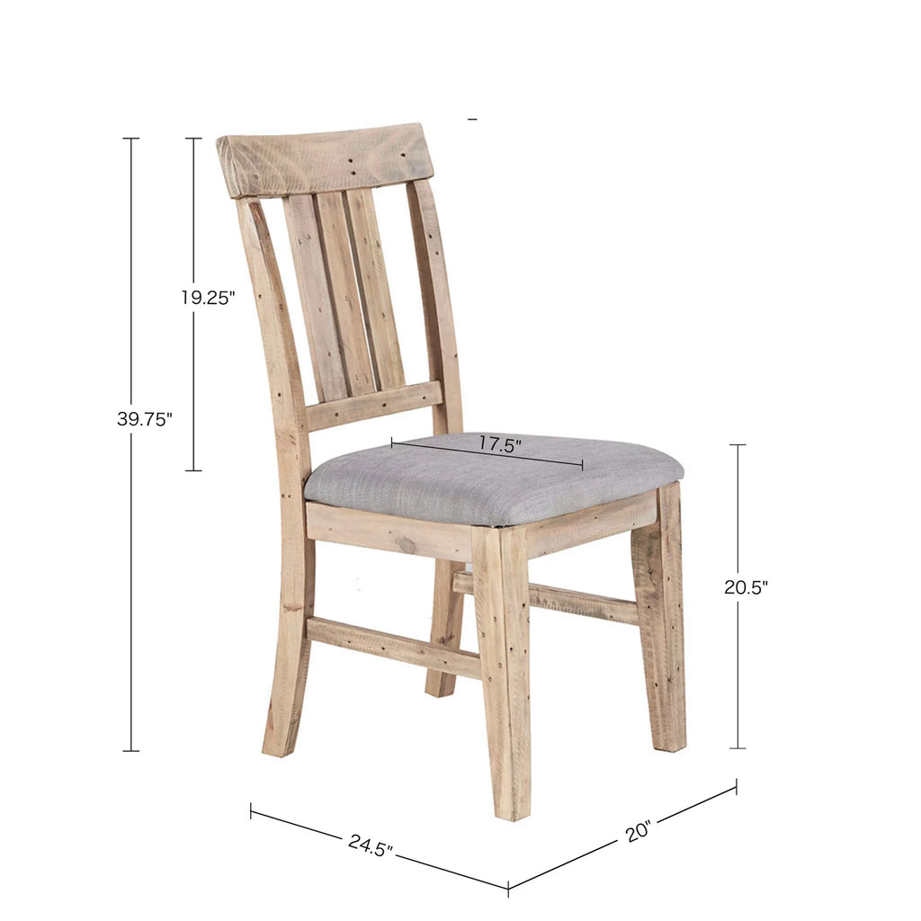 Set of 2 Natural Dining Side Chair A7703