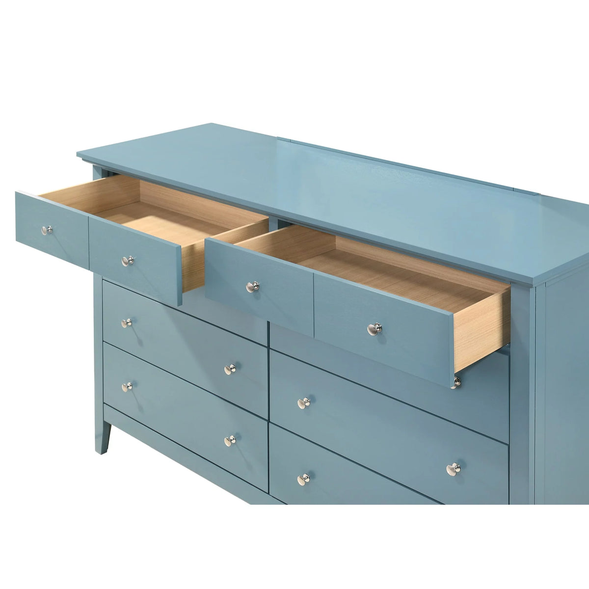 Teal 10-Drawer Double Dresser Y605