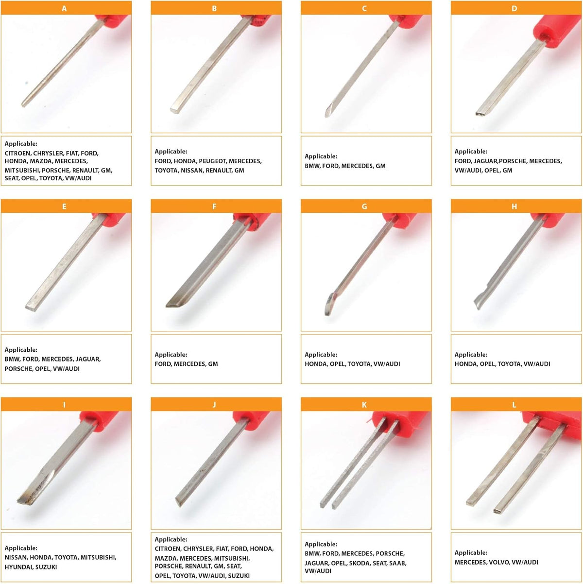 25 Piece Terminal Removal and Release Kit N390