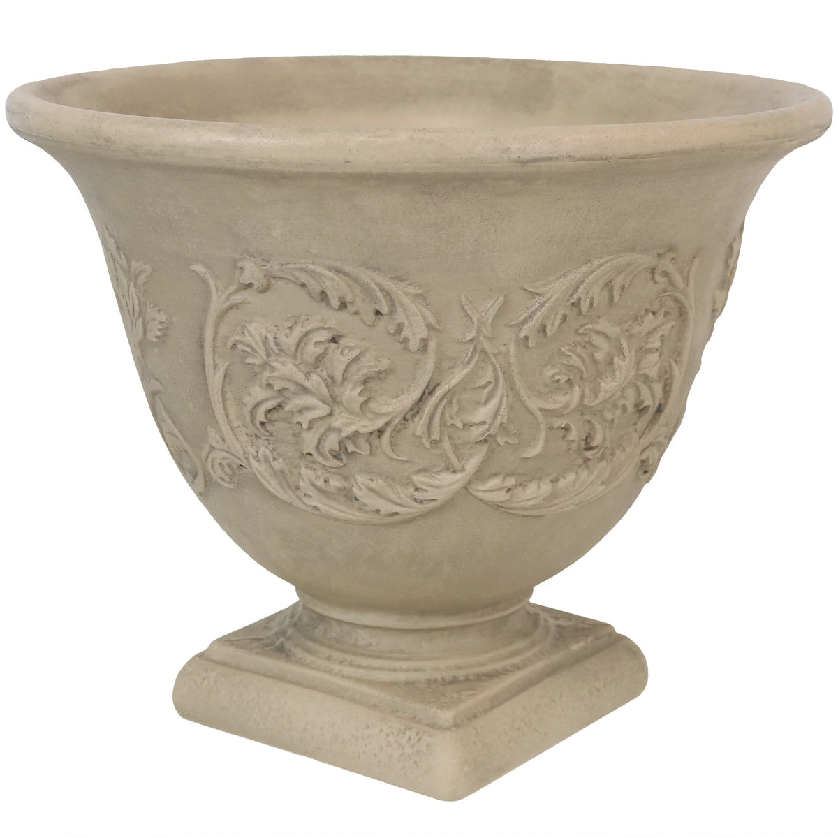 Beige 16" Double-Walled Weather-Resistant Planter K589