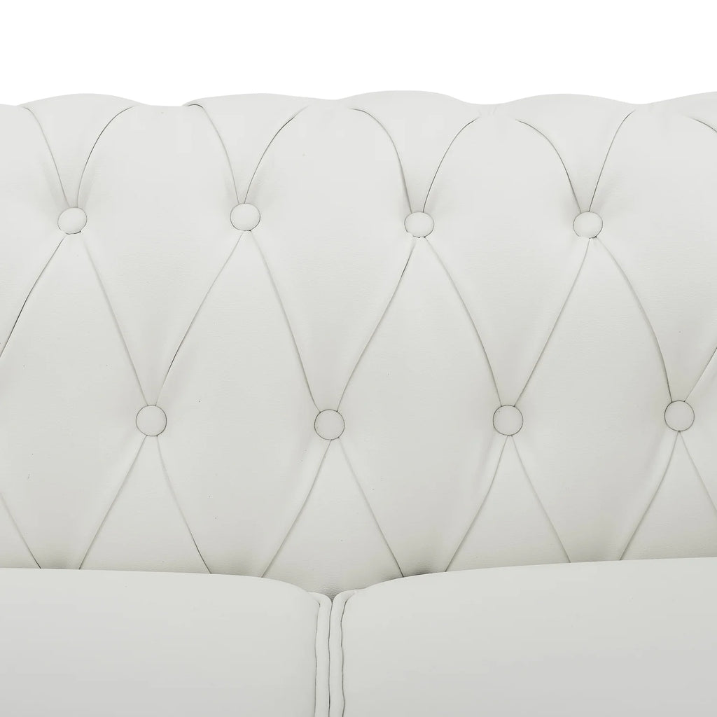 White Tufted Sofa X158975
