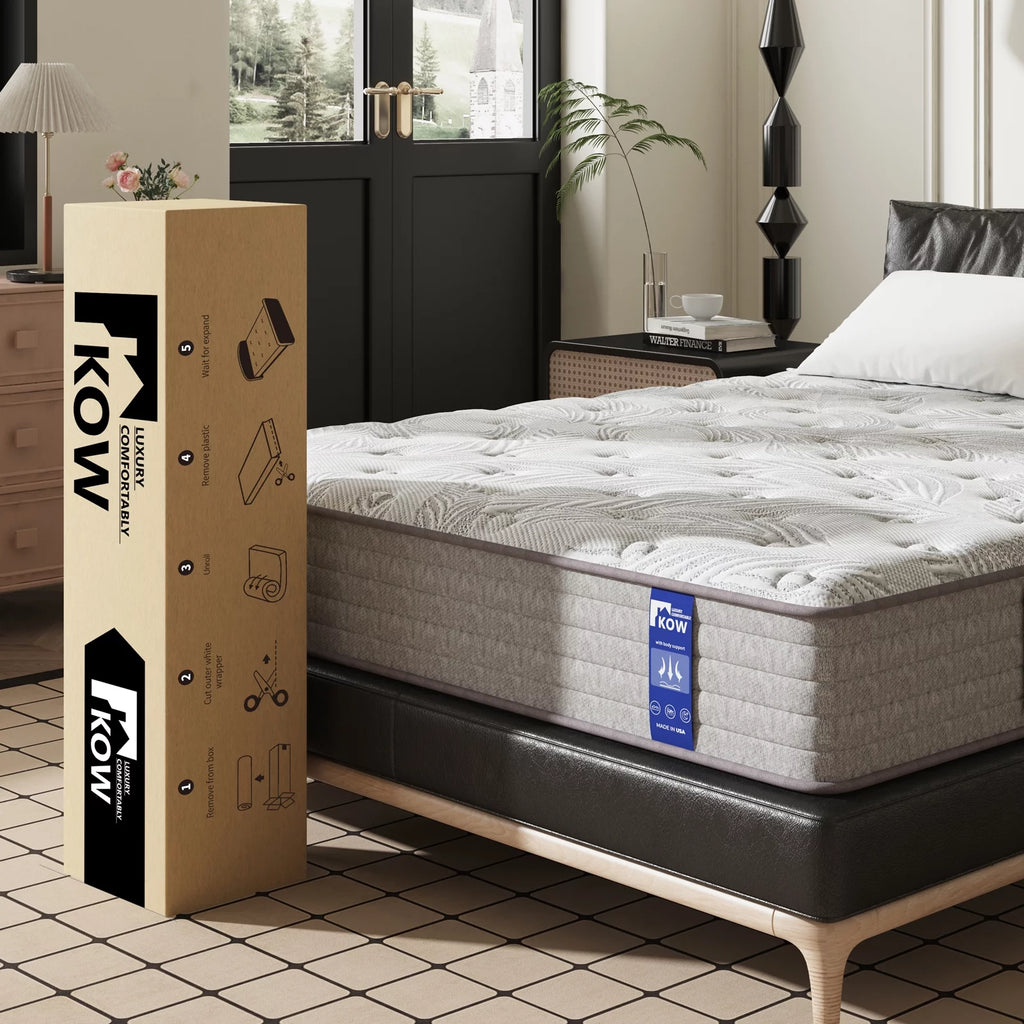 12 Full Size Gel Memory Foam Pocket Spring Hybrid Mattress V93183