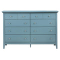 Teal 10-Drawer Double Dresser Y605