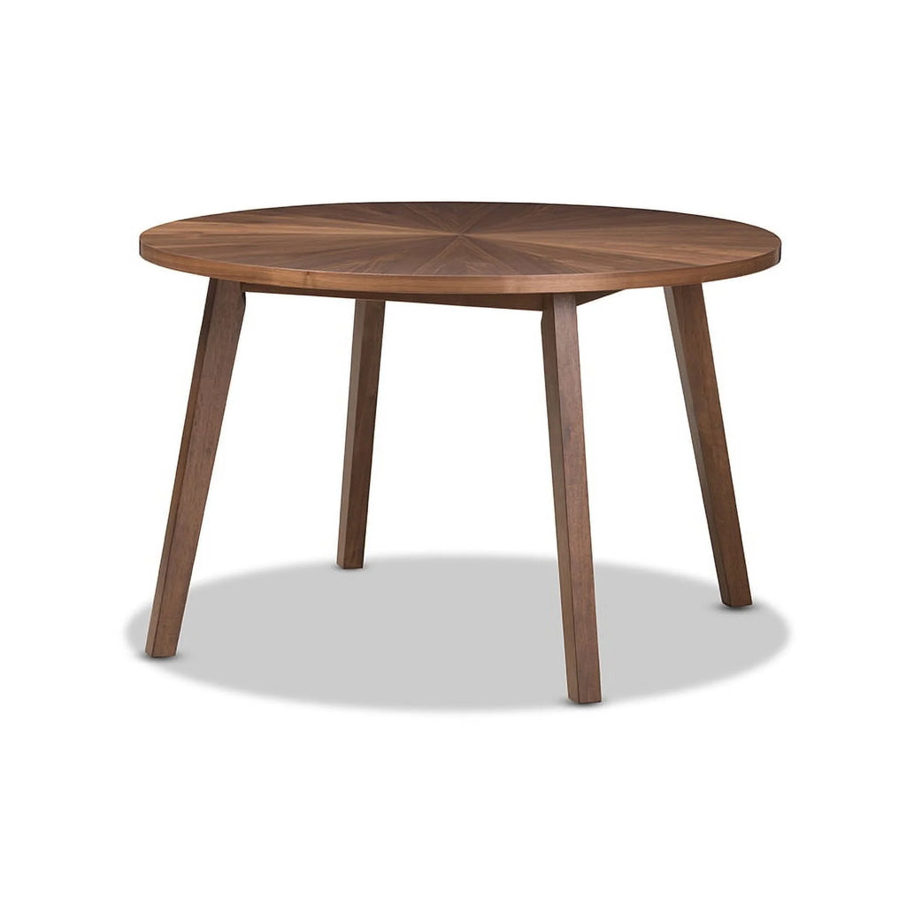 Black Fabric and Walnut Wood Dining Set P469