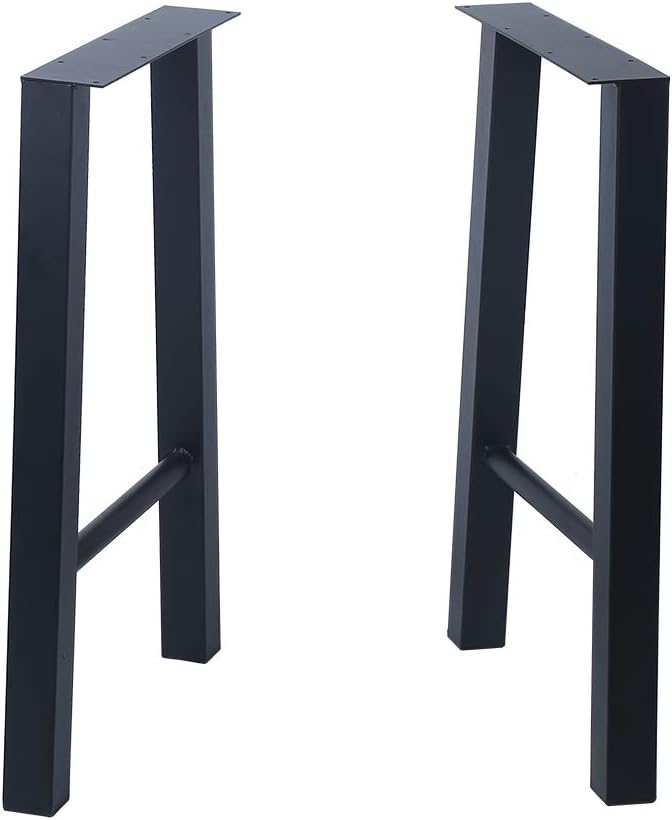 Black Metal Table Legs 2 PCS U8042