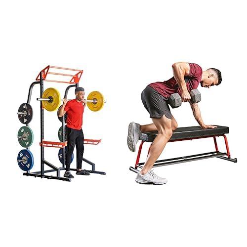 Half Rack Power Cage with J-Hooks and Pull Up Bar P3521