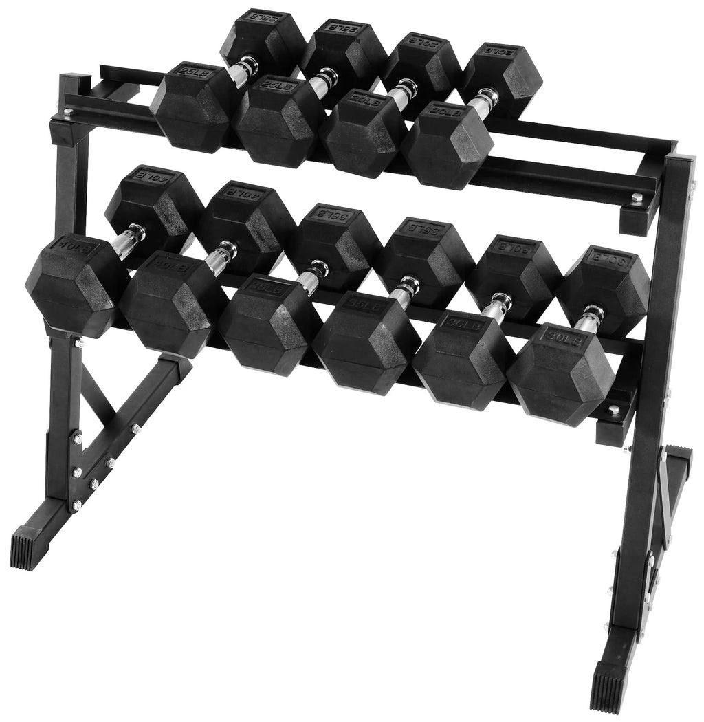 150 LB Dumbbell Set with A-Frame Rack U6809