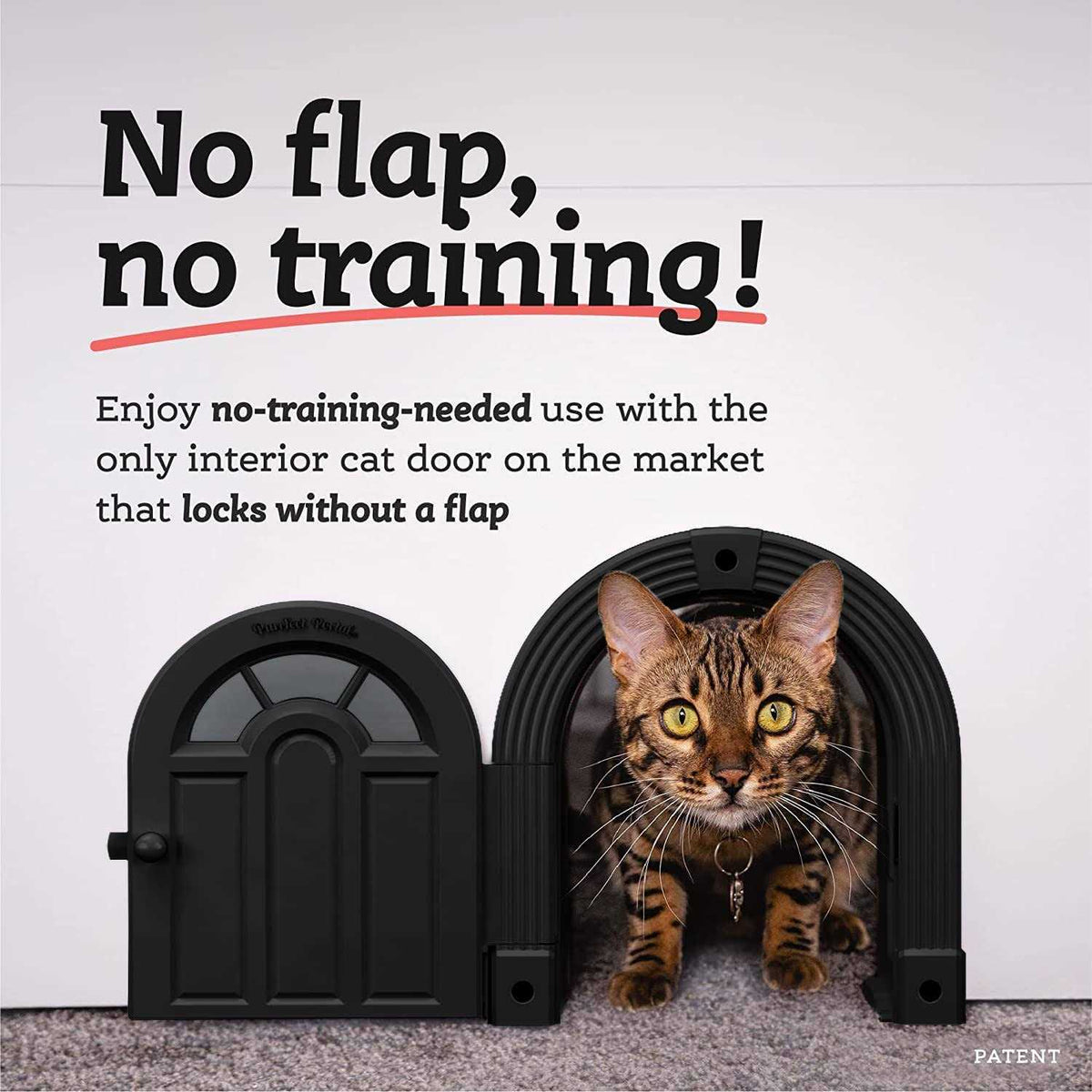 Interior Cat Door for Cats Up to 20 lbs Y1161