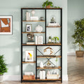 79 Inches 8-Tier Wood Bookshelf I120178