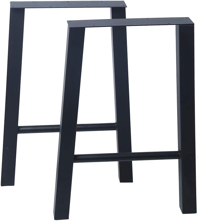 Black Metal Table Legs 2 PCS U8042