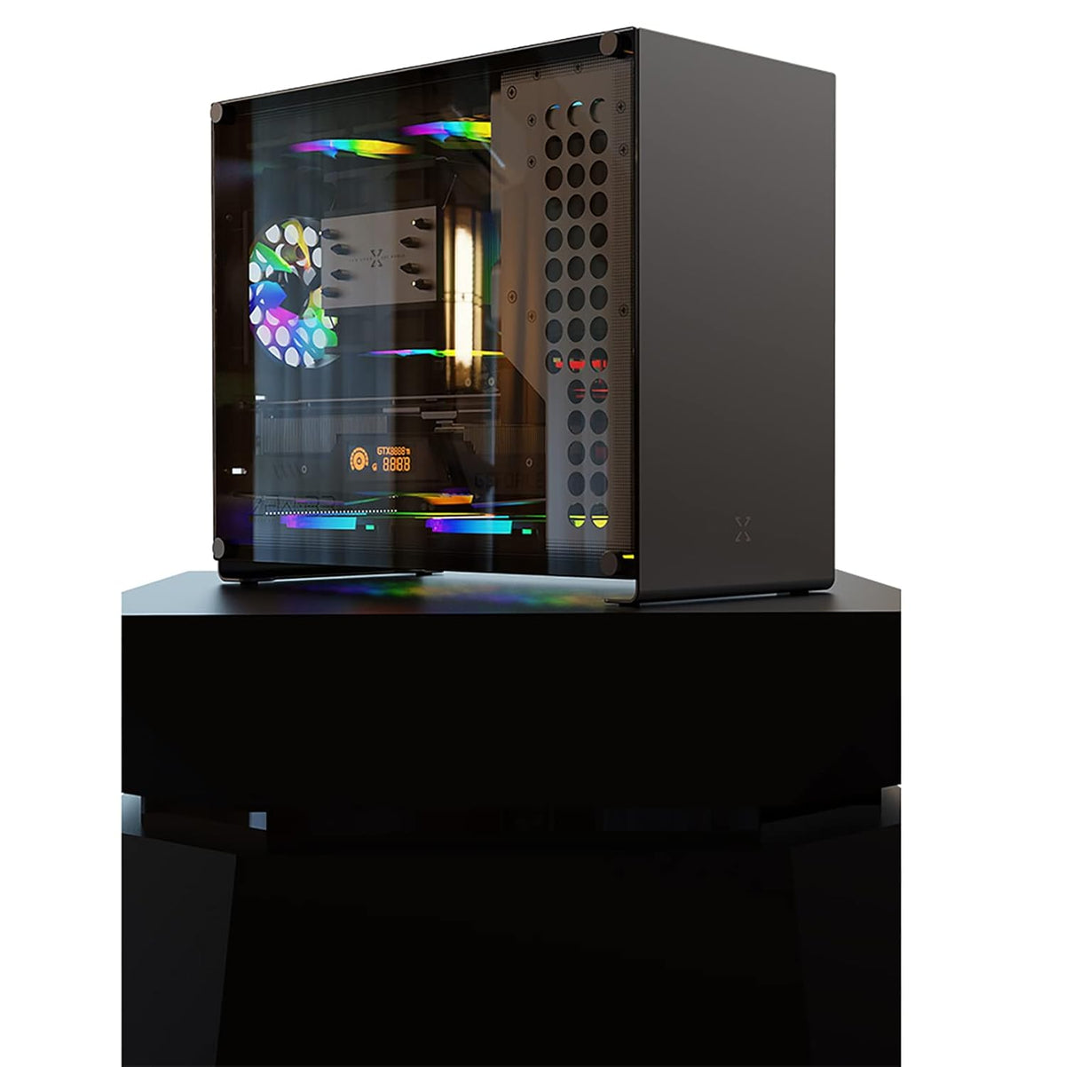 Aluminum PC Case with Tempered Glass V3297
