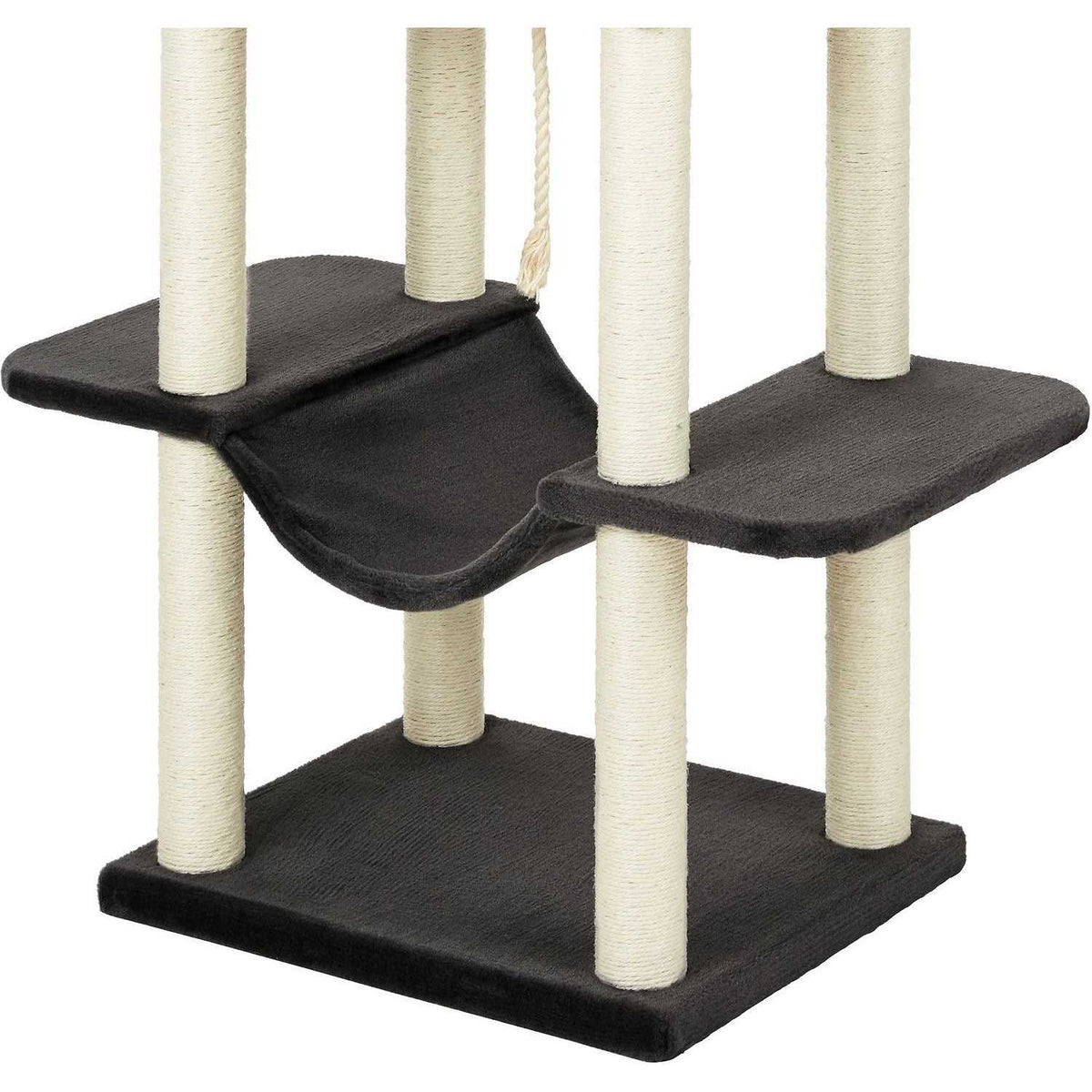73-in Cat Tree with Hammock Condo and Bed Z6246