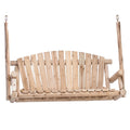 5 Ft Natural Cedar Wood Log Porch Swing H861895