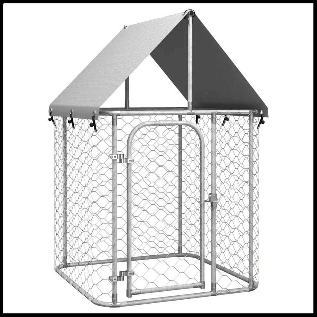 Outdoor Dog Kennel with Roof I3558