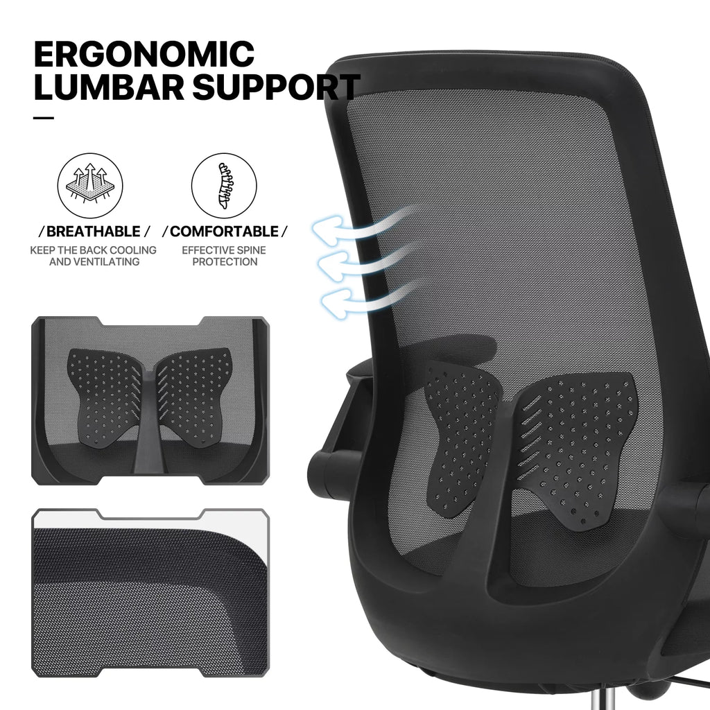 Black Portable Computer Desk and Rolling Swivel Task Seat R167