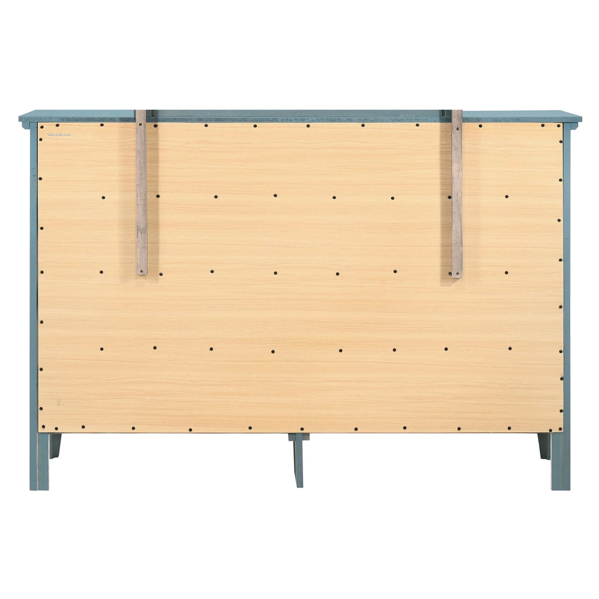 Teal 10-Drawer Double Dresser Y605