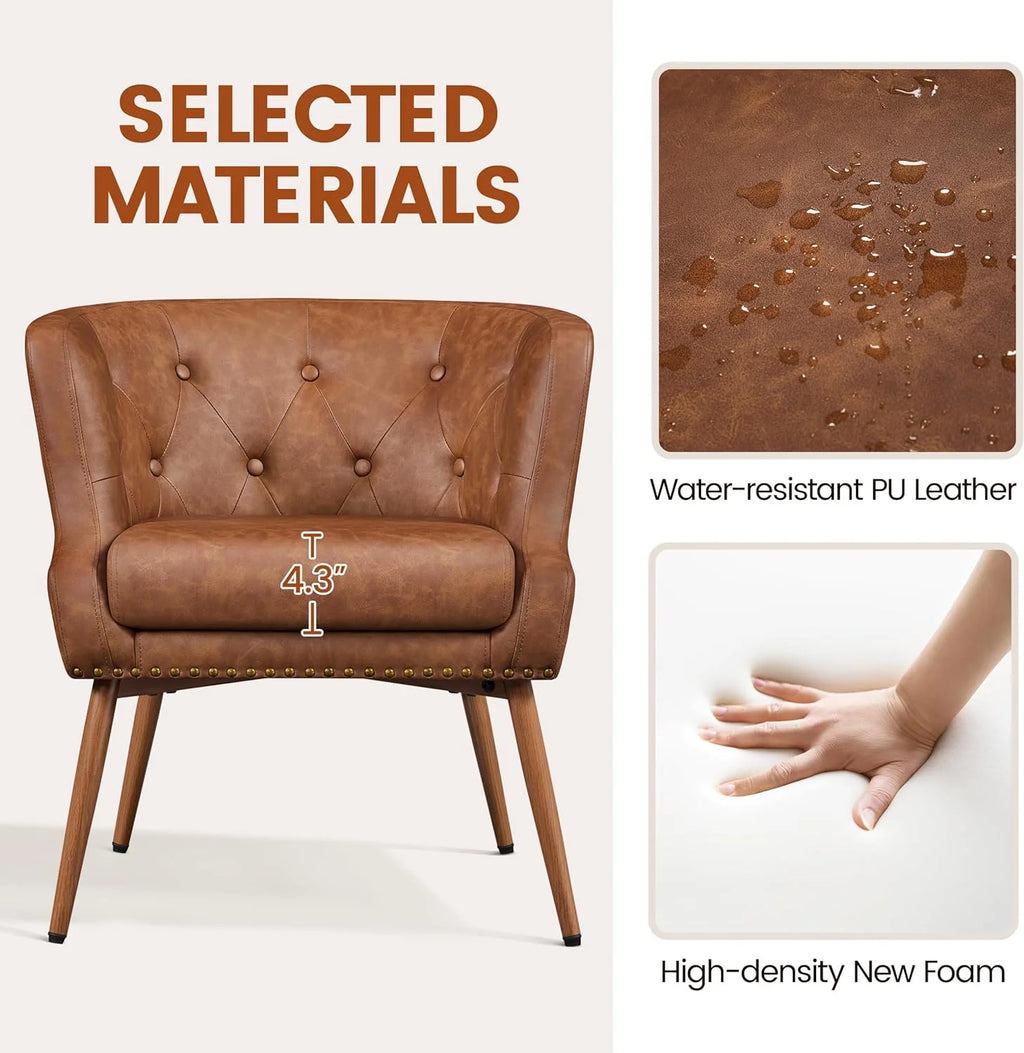 PU Leather Retro Armchair U28191