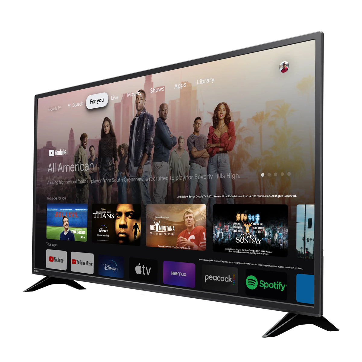 55 Class 4K Ultra HD Google Smart LED TV P2522