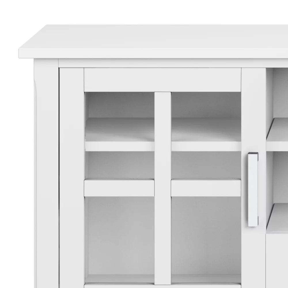 White Solid Wood 60 inch TV Media Stand X2277