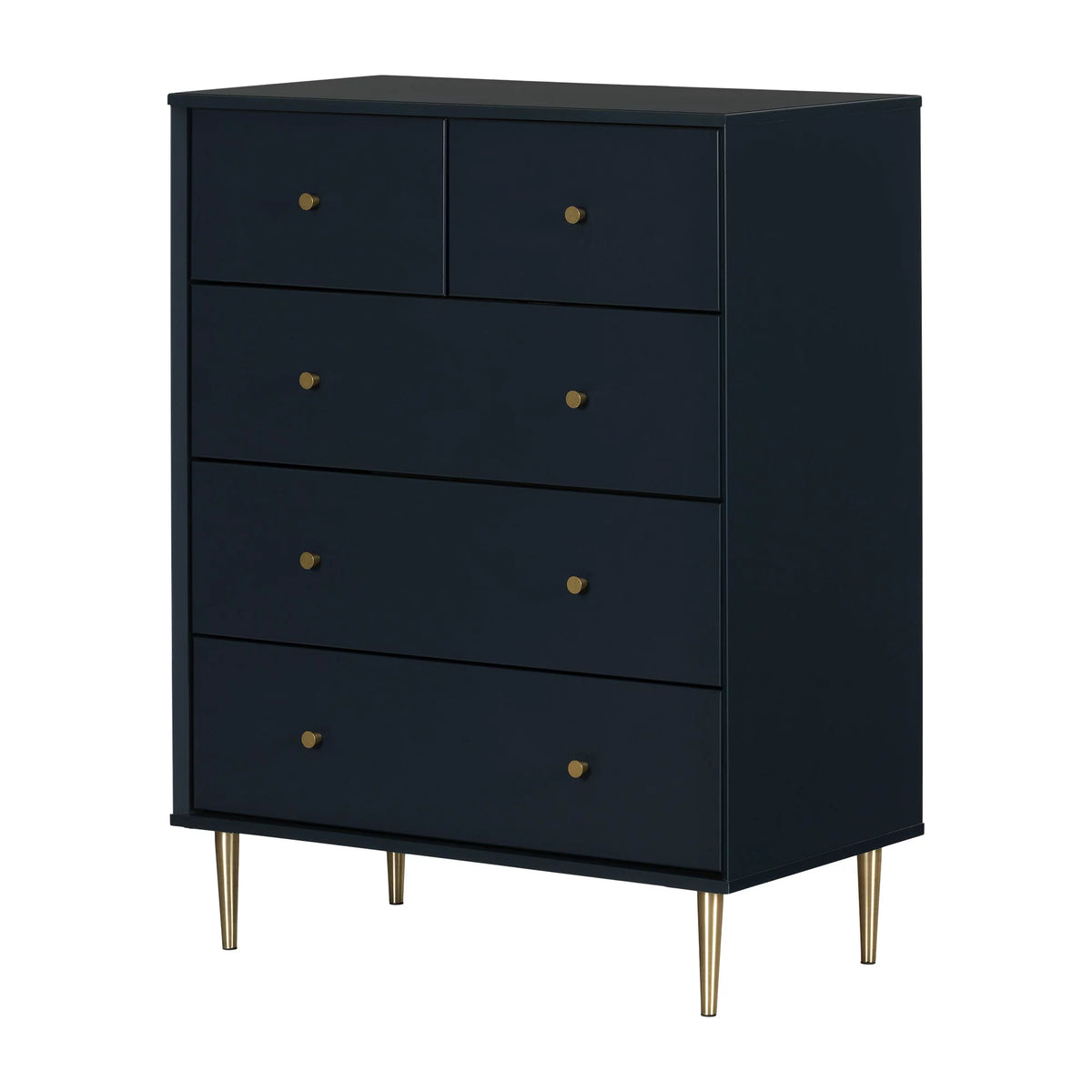 Navy Blue 5-Drawer Chest R448