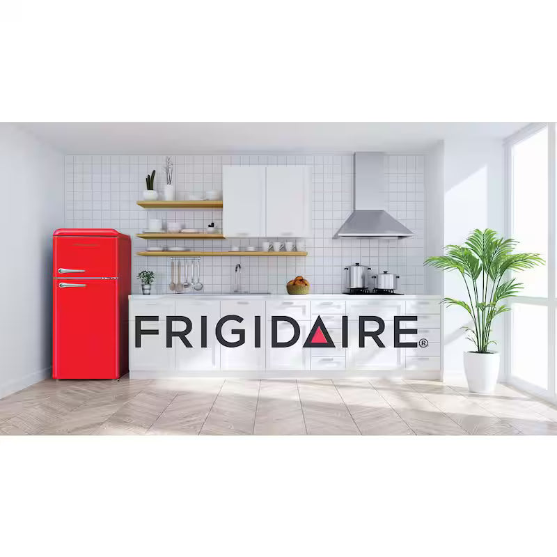 7.5 cu. ft. Red Retro Mini Fridge with Top Freezer O836204