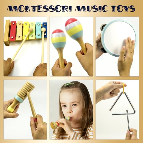 Wooden Musical Instruments Drum Set M93726
