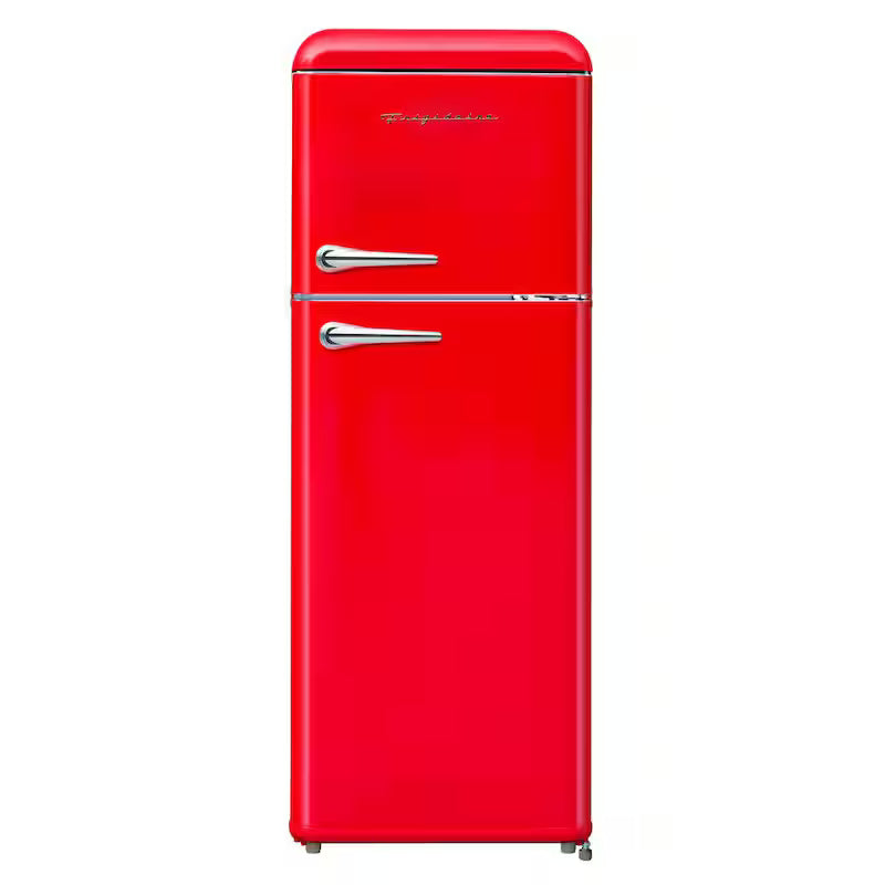 7.5 cu. ft. Red Retro Mini Fridge with Top Freezer O836204