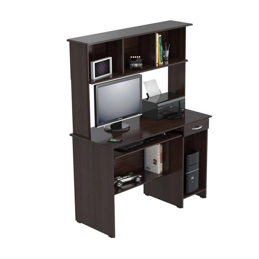 Computer Desk with Hutch and 3 Shelf Bookcase H72520
