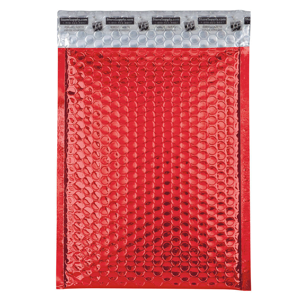 Medium Red Bubble Mailers Case of 100 R323