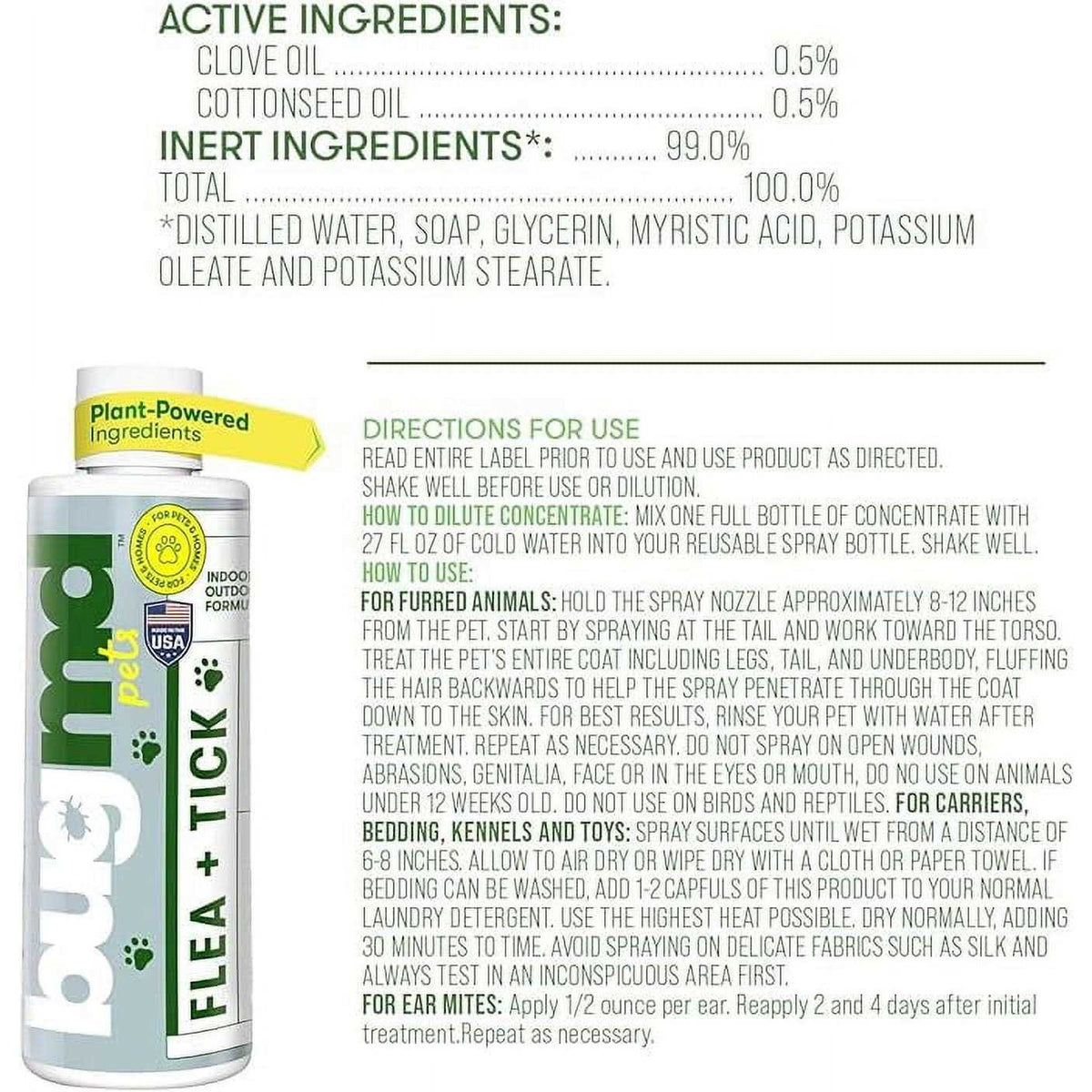 Flea and Tick Concentrate Essential Oil-Powered Formula Y429