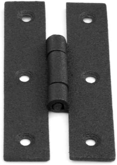Black H Flush Hinge 3 Inches Wrought Iron Cabinet Door Hinges Pack Of 24 Y16065