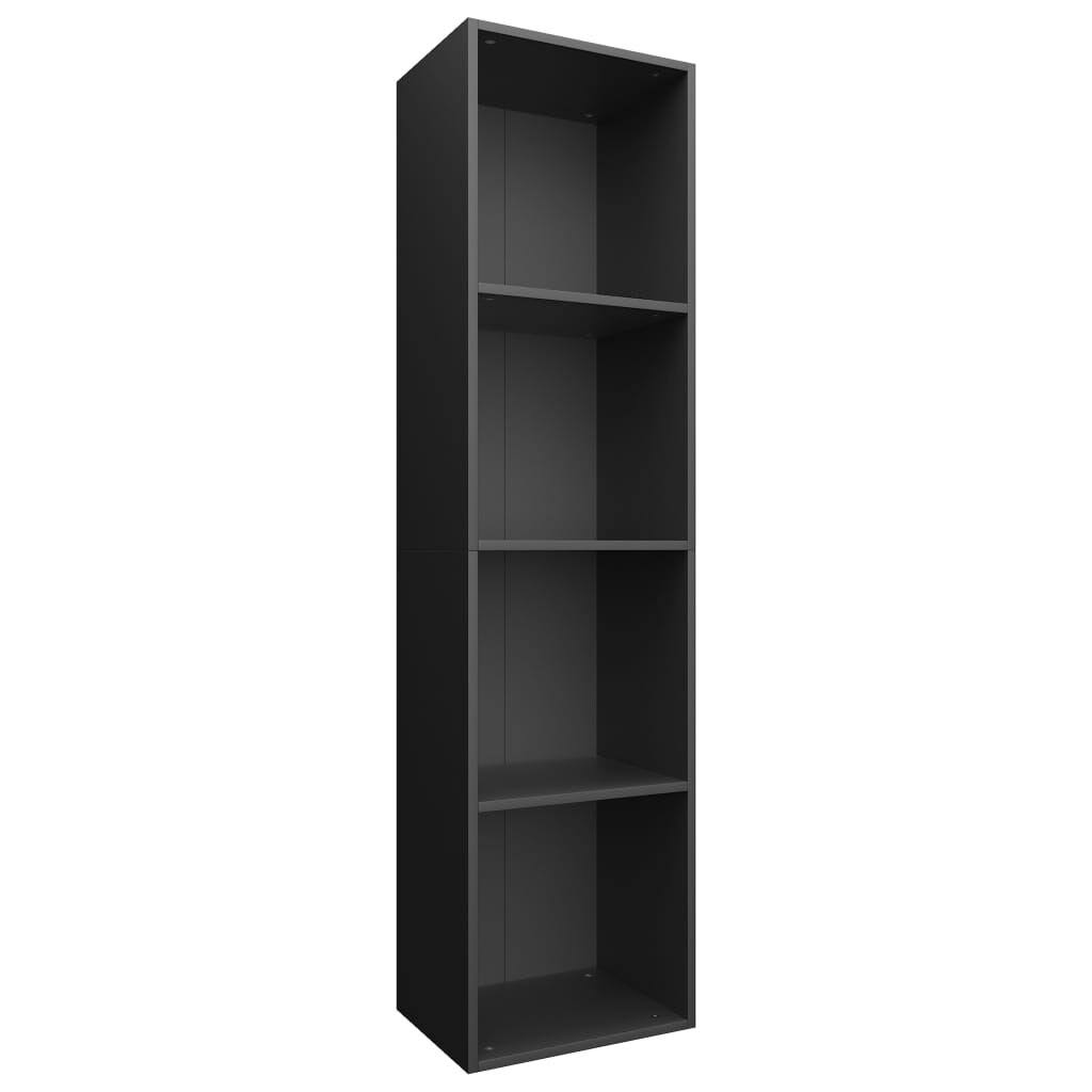 Black Chipboard Book Cabinet TV Cabinet I743