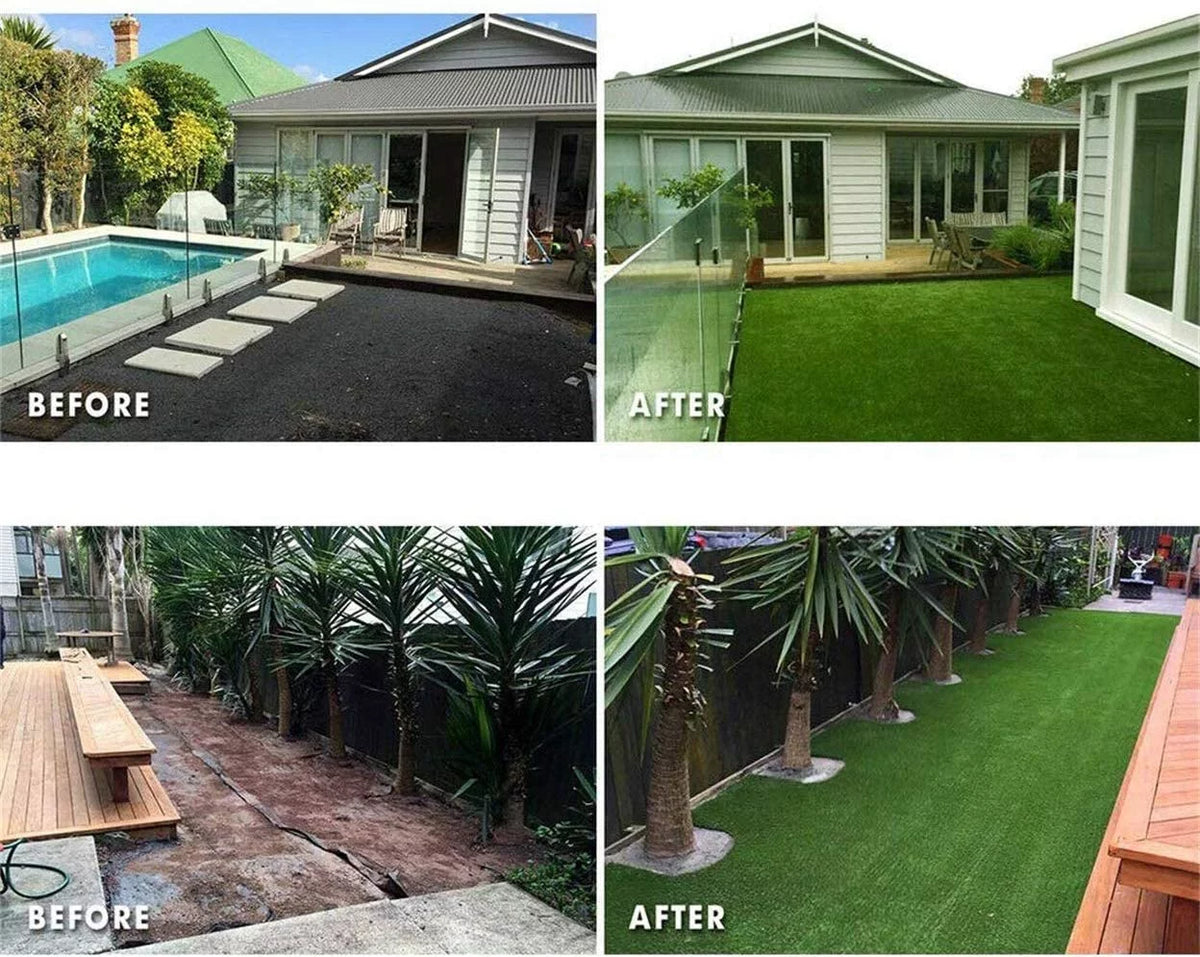 Artificial Grass 8' x 28' Turf Mat Rubber Back B3560