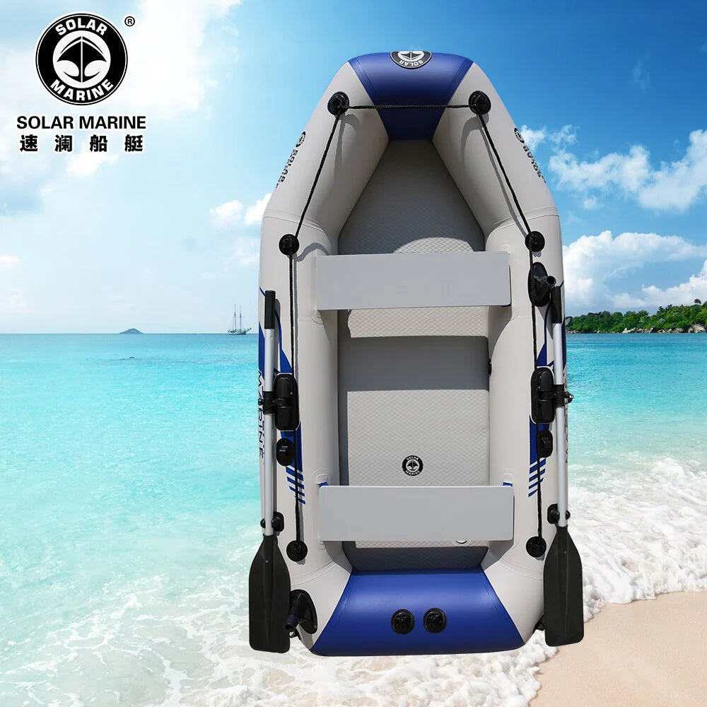 2.3m PVC Inflatable Rowing Boat with Oars and Pump Y94574
