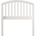 White Twin Wooden Spindle Headboard L854