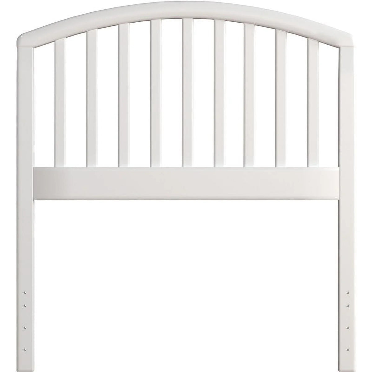 White Twin Wooden Spindle Headboard L854