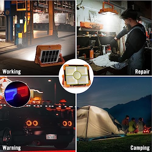 100W LED Solar Work Light, 10000LM Magnetic Worklight, IP66 Waterproof L903
