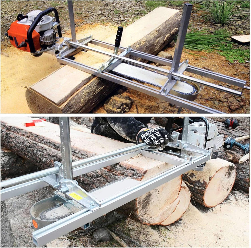 Portable Chainsaw Mill 24 Inches Aluminum Steel T645173
