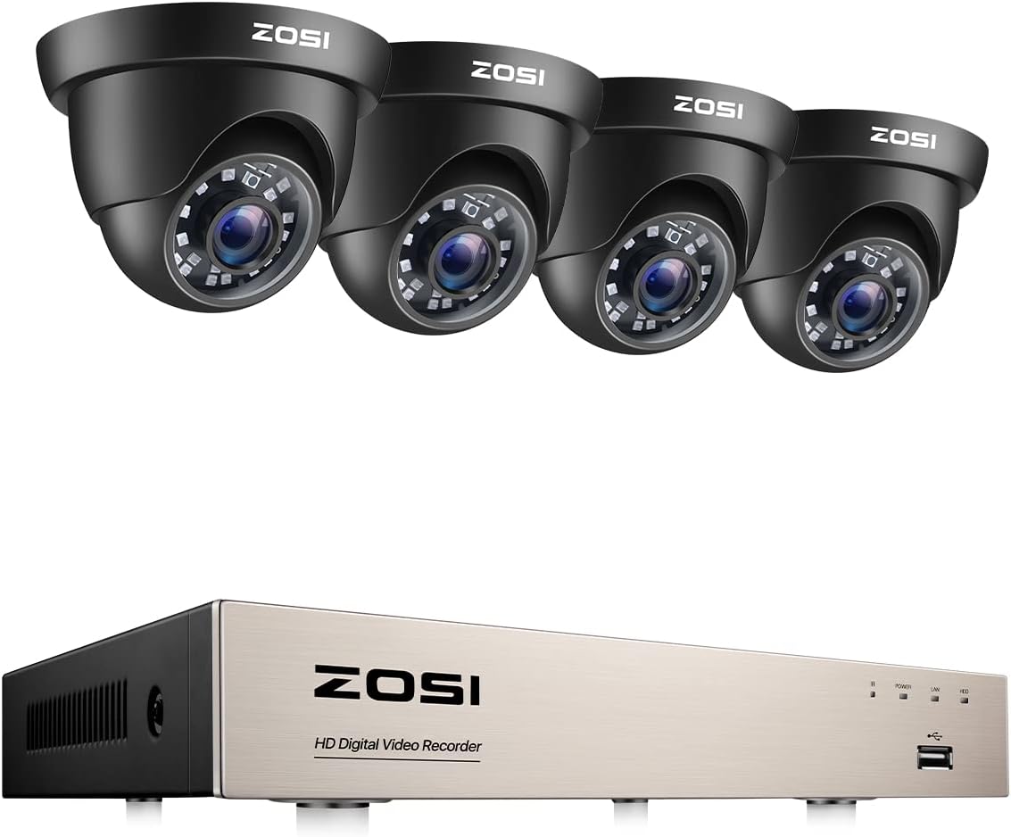 1080p 8CH Security Camera System with 4 Weatherproof Cameras G3048