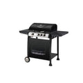 Black 3 Burner Barbecue with Side Burner Z714