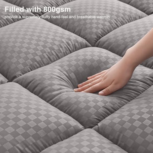 King Size 4 Inch Memory Foam Mattress Topper J395