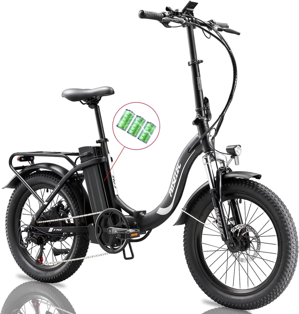 Folding Electric Bike 750W 20 inch Fat Tire 13Ah Black G773