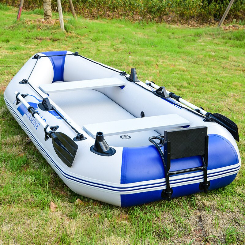 2.3m PVC Inflatable Rowing Boat with Oars and Pump Y94574