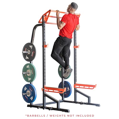 Half Rack Power Cage with J-Hooks and Pull Up Bar P3521