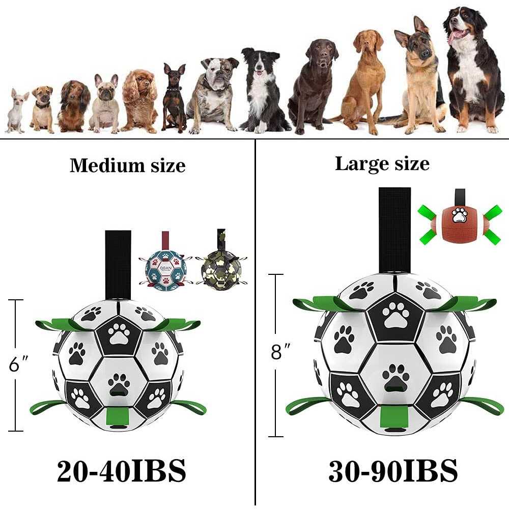 Dog Toys Soccer Ball with Straps P418