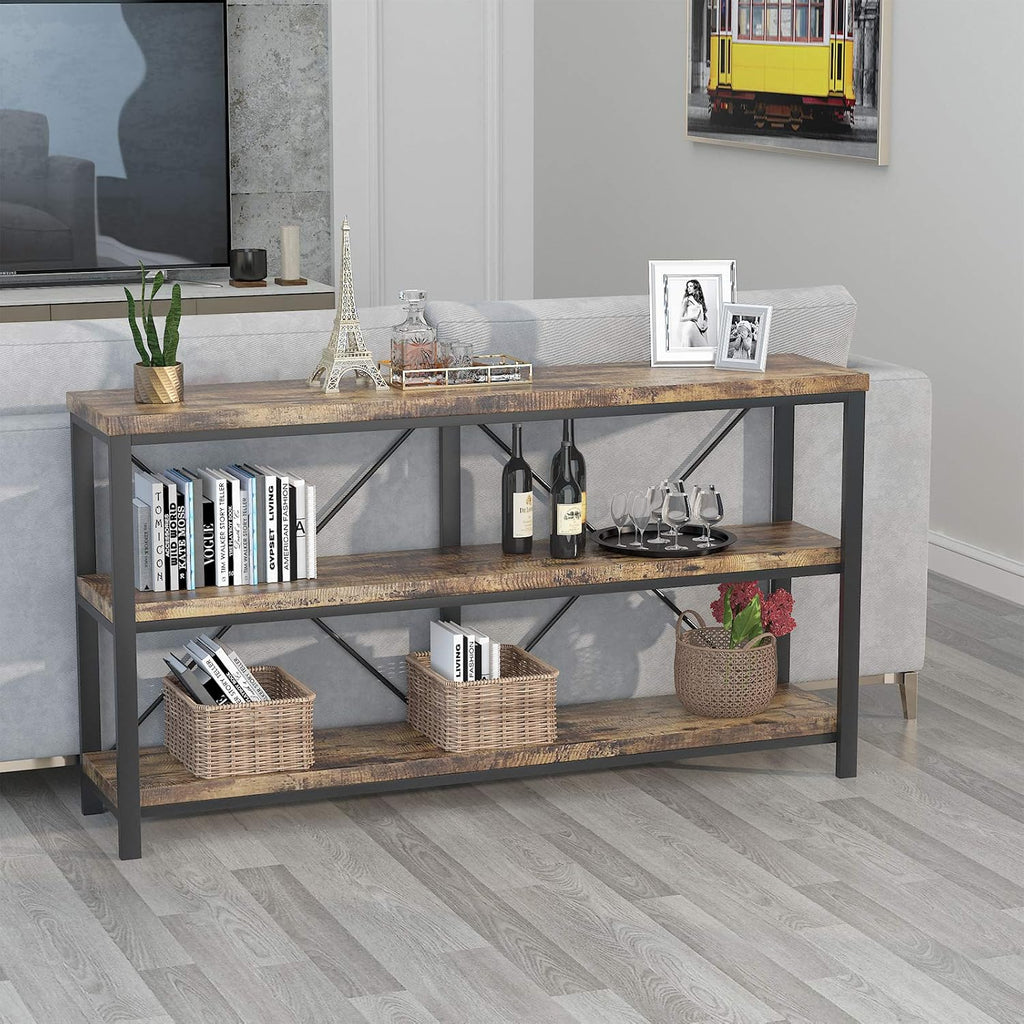 Rustic 3-Tier Console Sofa Table T25320