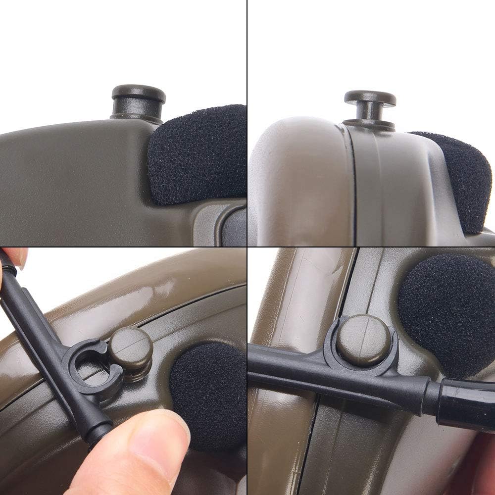 Tactical Headset with Rotatable Adapter and Push-to-Talk I461285